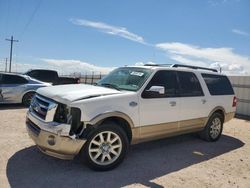 Salvage cars for sale from Copart Andrews, TX: 2012 Ford Expedition EL XLT