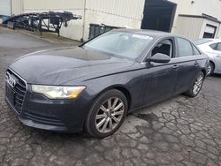 Salvage cars for sale from Copart Woodburn, OR: 2013 Audi A6 Premium Plus