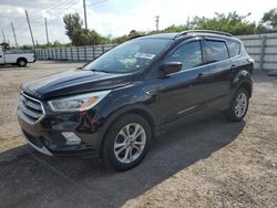 Salvage cars for sale at Miami, FL auction: 2017 Ford Escape SE