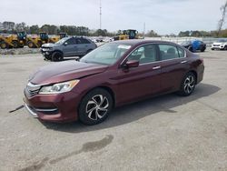 Honda Accord LX Vehiculos salvage en venta: 2016 Honda Accord LX