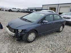 Honda Civic salvage cars for sale: 2010 Honda Civic Hybrid