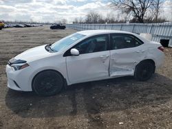 Salvage cars for sale at London, ON auction: 2016 Toyota Corolla L