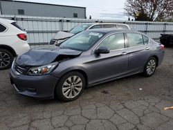 Salvage cars for sale at Woodburn, OR auction: 2015 Honda Accord EX