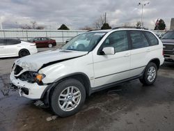 BMW X5 3.0I salvage cars for sale: 2004 BMW X5 3.0I