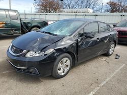 Salvage cars for sale from Copart Moraine, OH: 2013 Honda Civic LX