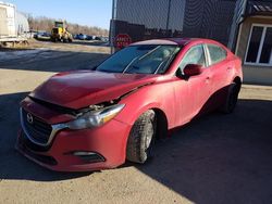 Salvage cars for sale from Copart Montreal Est, QC: 2017 Mazda 3 Sport