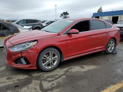 Salvage cars for sale at Woodhaven, MI auction: 2019 Hyundai Sonata Limited