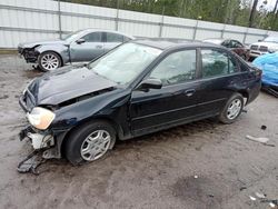Salvage cars for sale from Copart Harleyville, SC: 2002 Honda Civic LX