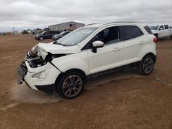 Salvage cars for sale from Copart Amarillo, TX: 2020 Ford Ecosport Titanium