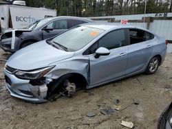 Salvage cars for sale from Copart Seaford, DE: 2017 Chevrolet Cruze LT