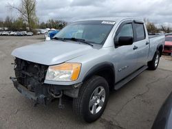 Salvage cars for sale at Woodburn, OR auction: 2008 Nissan Titan XE