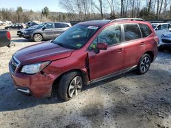 Salvage cars for sale from Copart Candia, NH: 2018 Subaru Forester 2.5I Premium