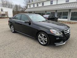Salvage cars for sale at North Billerica, MA auction: 2015 Mercedes-Benz E 250 Bluetec