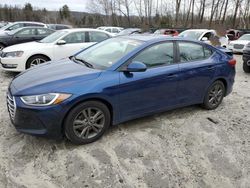 Salvage cars for sale at Candia, NH auction: 2018 Hyundai Elantra SEL