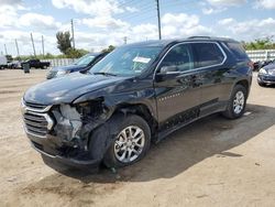 Salvage cars for sale from Copart Miami, FL: 2018 Chevrolet Traverse LT