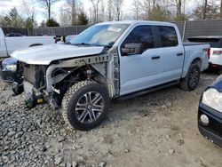 Salvage cars for sale from Copart Waldorf, MD: 2021 Ford F150 Supercrew
