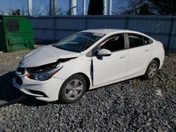 Chevrolet Cruze LS salvage cars for sale: 2018 Chevrolet Cruze LS