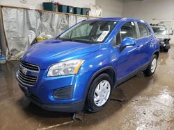 Salvage cars for sale from Copart Elgin, IL: 2016 Chevrolet Trax LS