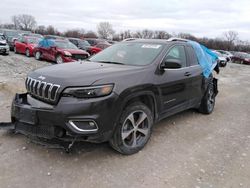 Jeep salvage cars for sale: 2019 Jeep Cherokee Limited