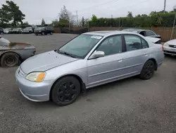 Honda salvage cars for sale: 2001 Honda Civic EX