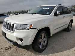 Jeep Grand Cherokee salvage cars for sale: 2012 Jeep Grand Cherokee Overland