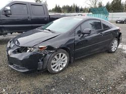 Salvage cars for sale from Copart Graham, WA: 2012 Honda Civic LX