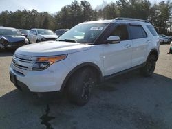 Salvage cars for sale at Exeter, RI auction: 2013 Ford Explorer Limited
