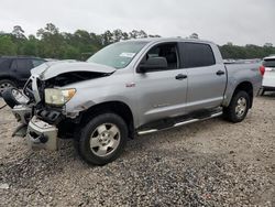 Salvage cars for sale from Copart Houston, TX: 2010 Toyota Tundra Crewmax SR5