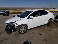 Toyota Corolla l salvage cars for sale: 2017 Toyota Corolla L