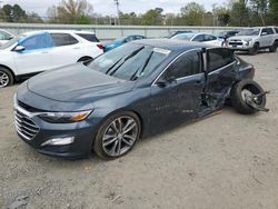 Chevrolet salvage cars for sale: 2021 Chevrolet Malibu LT