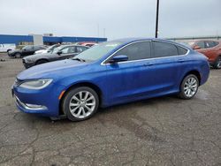 Salvage cars for sale at Woodhaven, MI auction: 2015 Chrysler 200 C