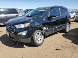 Salvage cars for sale at Brighton, CO auction: 2020 Ford Ecosport SE