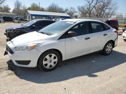 Salvage cars for sale from Copart Wichita, KS: 2018 Ford Focus S