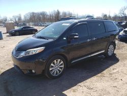 Salvage cars for sale from Copart Chalfont, PA: 2017 Toyota Sienna XLE