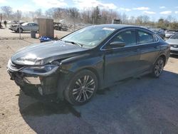 Salvage cars for sale at Chalfont, PA auction: 2015 Chrysler 200 Limited