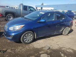 Salvage cars for sale at Woodhaven, MI auction: 2016 Hyundai Accent SE