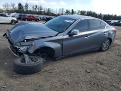 Salvage cars for sale from Copart Finksburg, MD: 2015 Infiniti Q50 Base