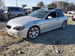 BMW 6 Series salvage cars for sale: 2005 BMW 645 CI Automatic