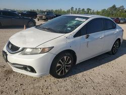 Salvage cars for sale at Houston, TX auction: 2013 Honda Civic EXL