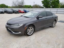 Salvage cars for sale from Copart San Antonio, TX: 2015 Chrysler 200 Limited