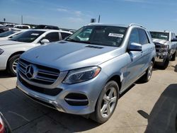 Salvage cars for sale at Grand Prairie, TX auction: 2018 Mercedes-Benz GLE 350