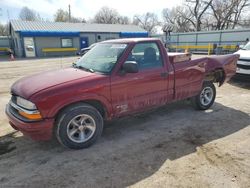 Salvage trucks for sale at Wichita, KS auction: 2001 Chevrolet S Truck S10