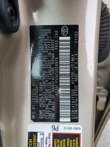 2012 Toyota Camry Base