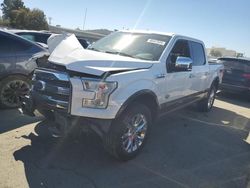 Salvage cars for sale at Martinez, CA auction: 2015 Ford F150 Supercrew