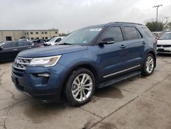 Ford Explorer salvage cars for sale: 2018 Ford Explorer XLT