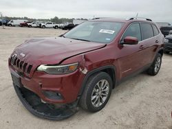 Salvage cars for sale from Copart Houston, TX: 2021 Jeep Cherokee Latitude Plus