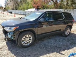 Salvage cars for sale at Knightdale, NC auction: 2021 Chevrolet Traverse LS