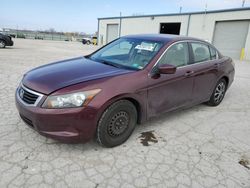 Salvage cars for sale from Copart Kansas City, KS: 2009 Honda Accord LX