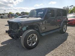 Salvage cars for sale from Copart Riverview, FL: 2018 Jeep Wrangler Unlimited Sahara