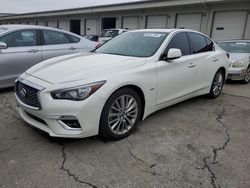Salvage cars for sale from Copart Louisville, KY: 2018 Infiniti Q50 Luxe